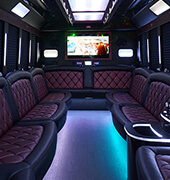 Luxury buses with modern amenities